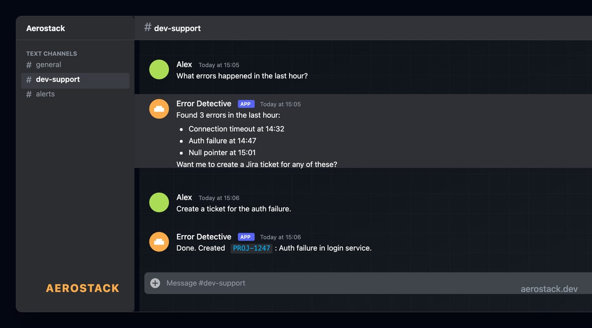 How We Built a Discord Bot That Queries a Database and Creates Jira Tickets — in 5 Minutes